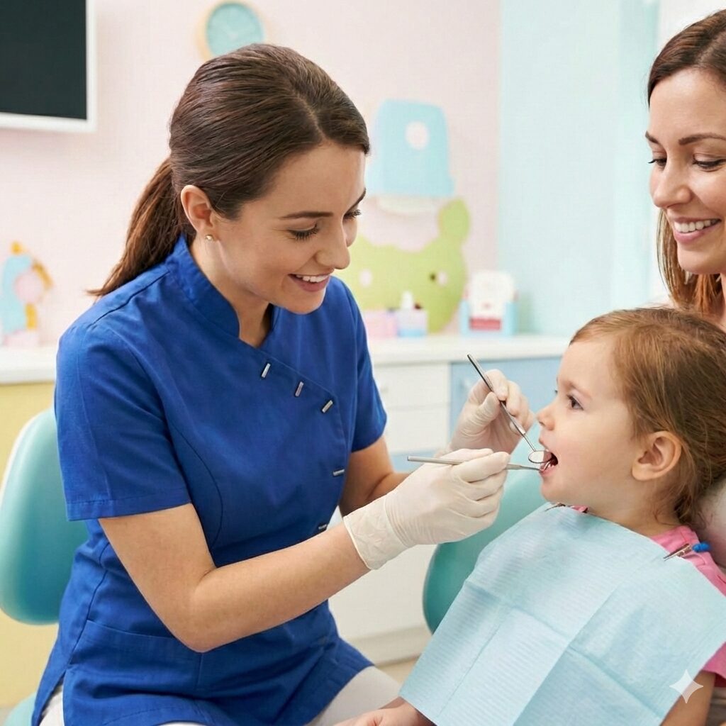 cavities in milk teeth in children