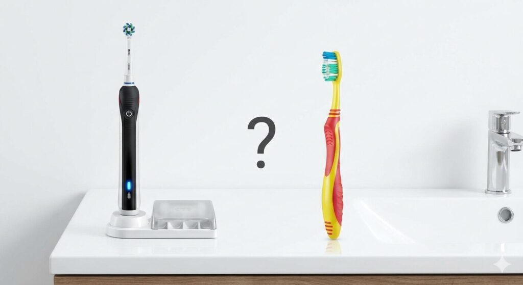 electric toothbrush vs manual toothbrush comparison