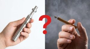 vaping and oral health comparison showing effects of smoking vs vaping on teeth and gums