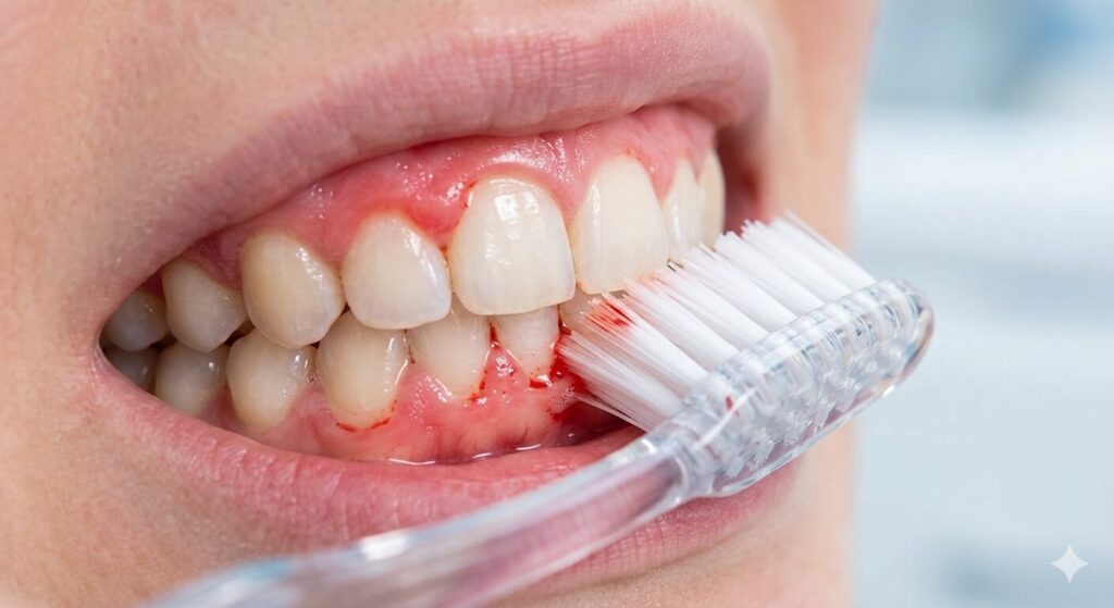 bleeding gums without pain early sign