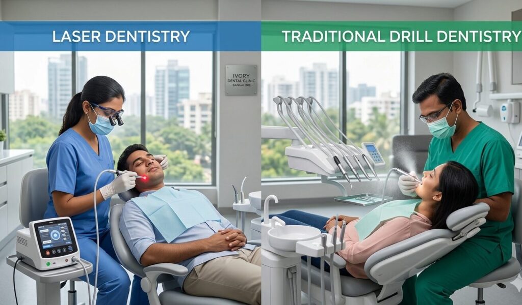 laser vs traditional dentistry comparison treatment