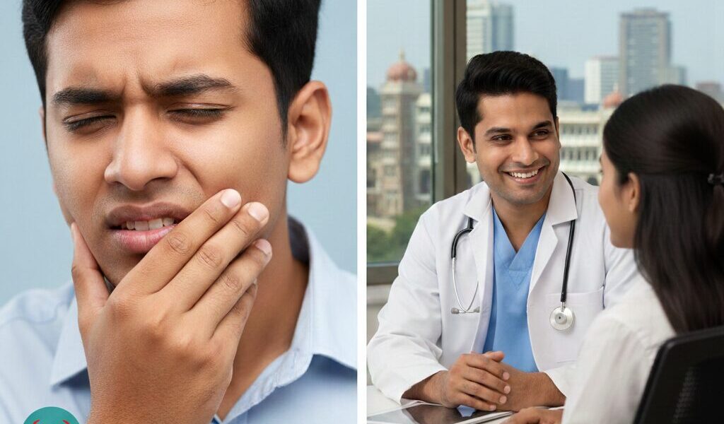 Wisdom tooth pain symptoms and treatment by dentist in Bangalore