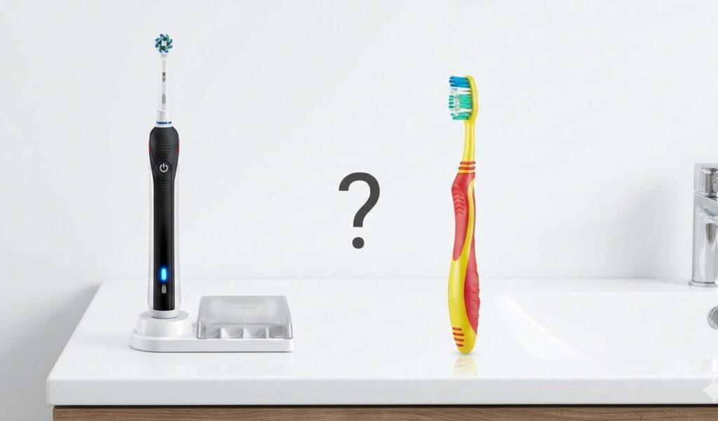 electric toothbrush vs manual toothbrush comparison